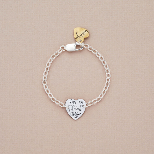 Small Heart Enamel Bracelet
