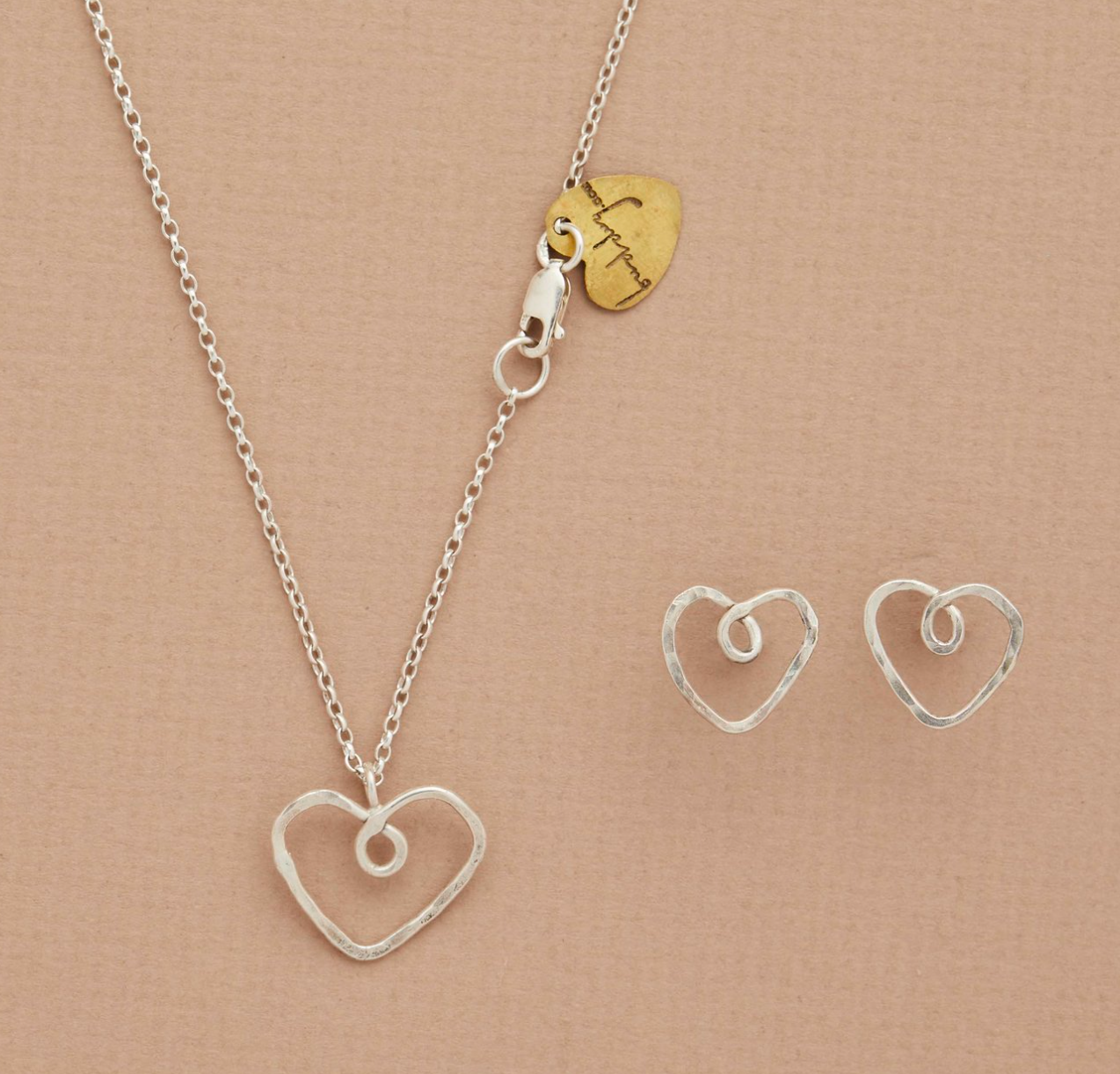 Silver Wire Heart Collection