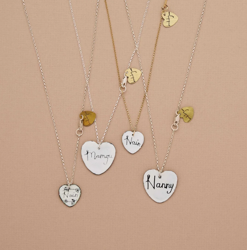 Enamel Heart Necklace