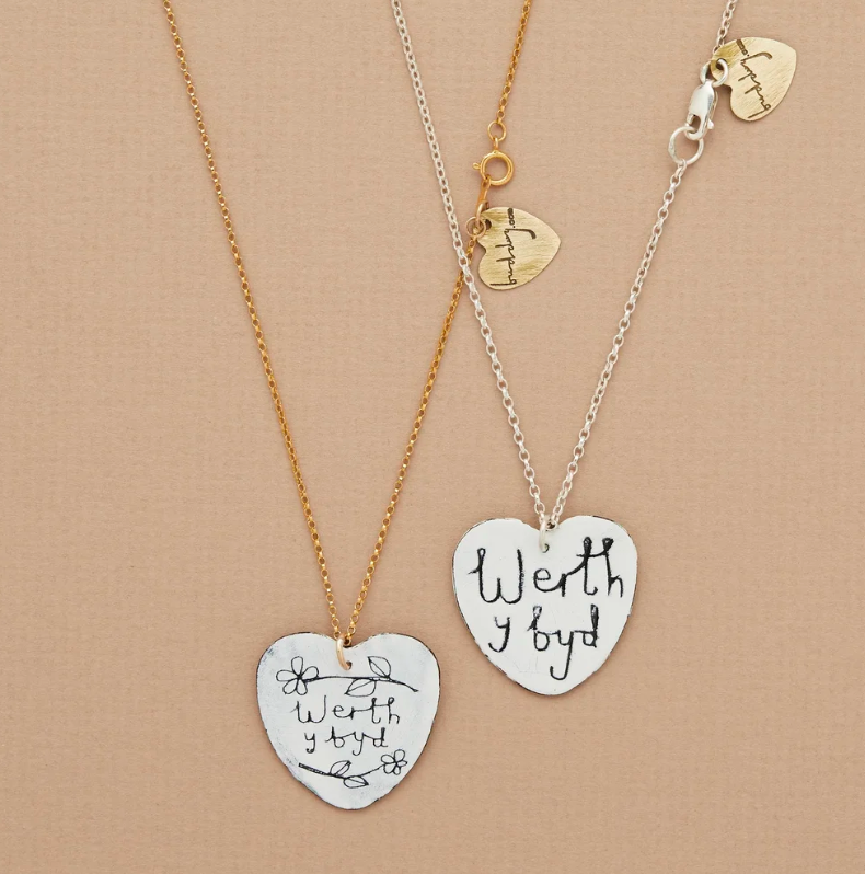 Enamel Heart Necklace
