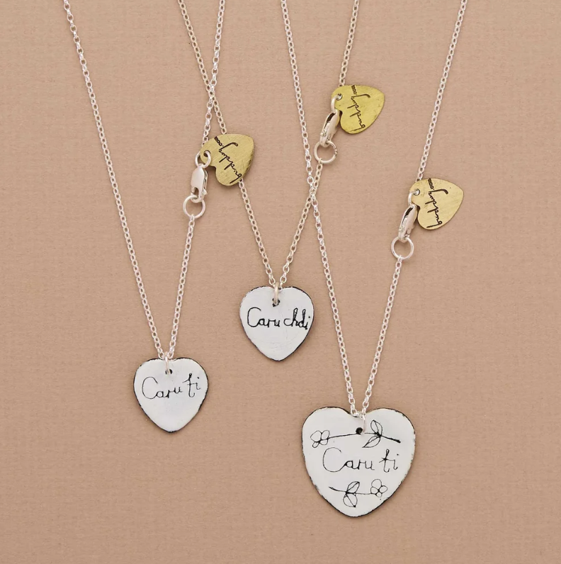 Enamel Heart Necklace