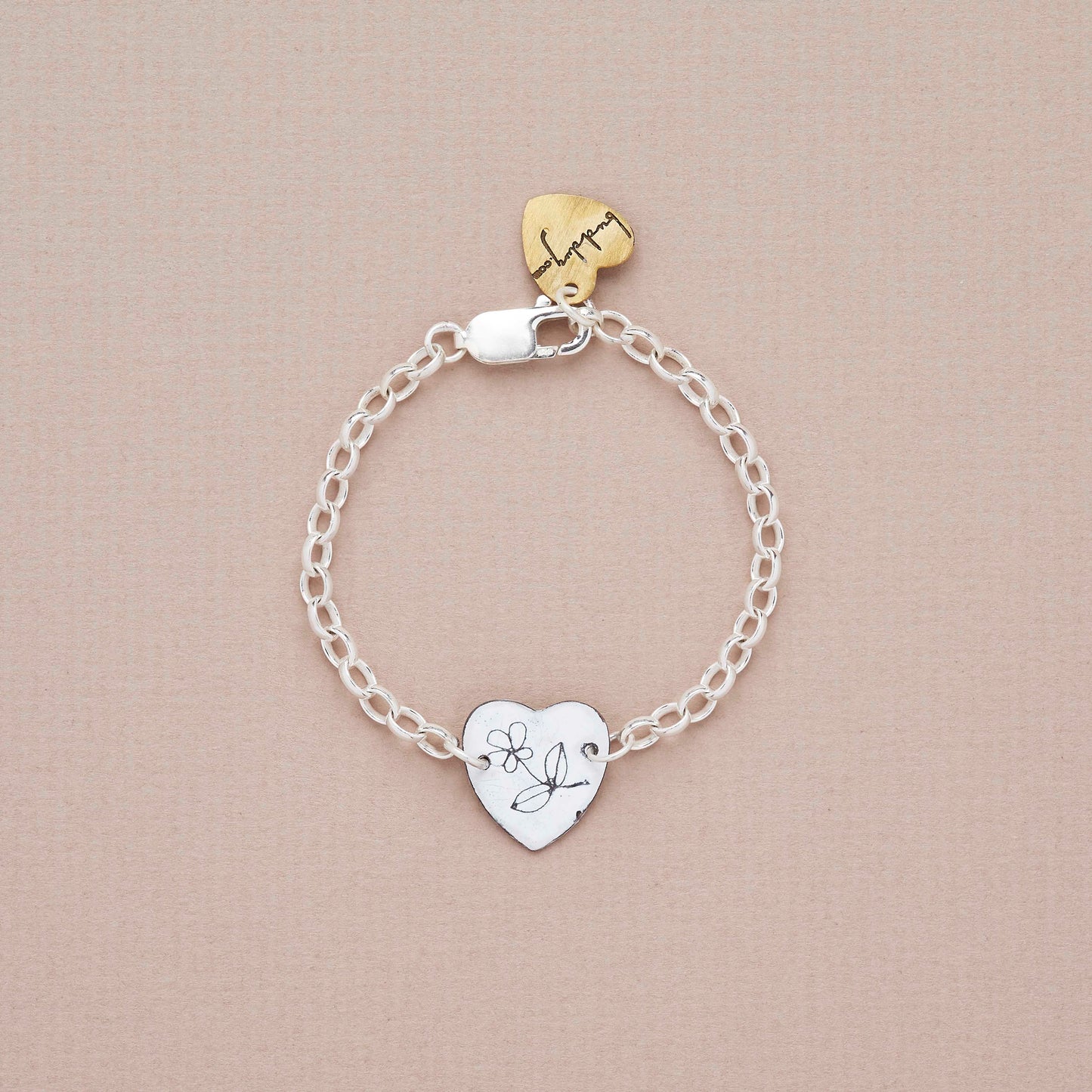 Small Heart Enamel Bracelet