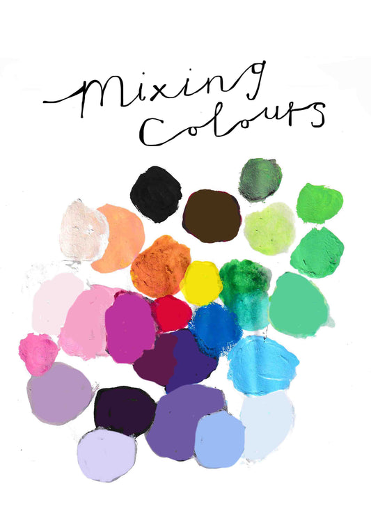 Cymysgu Lliwiau - Mixing Colours - Digital product - 4 files
