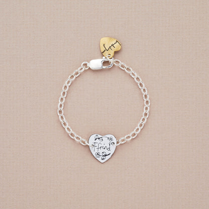 Small Heart Enamel Bracelet