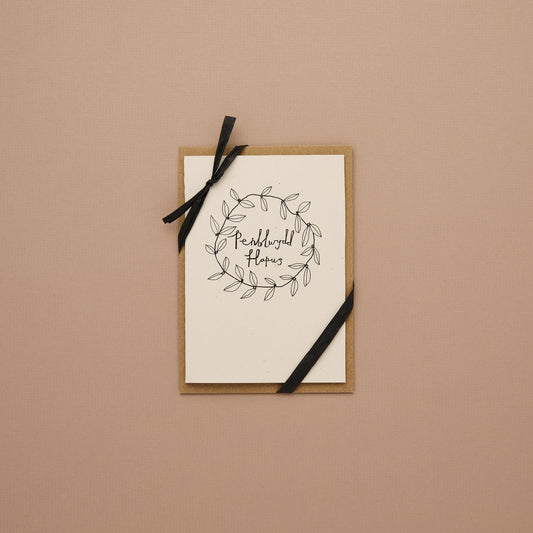 Wreath Birthday Card