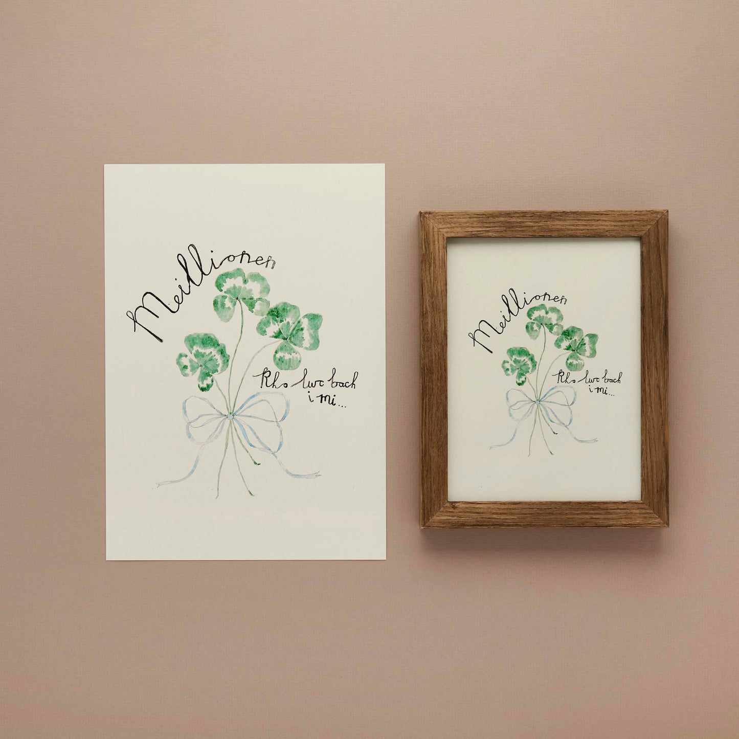 'Meillionen' print