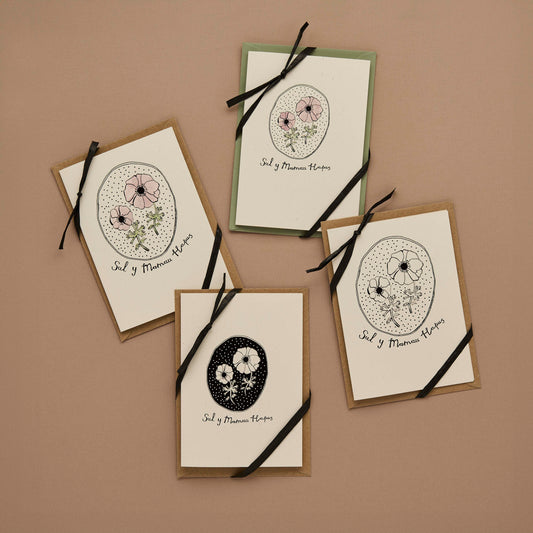 Mother's Day Card with Anemone Flowers