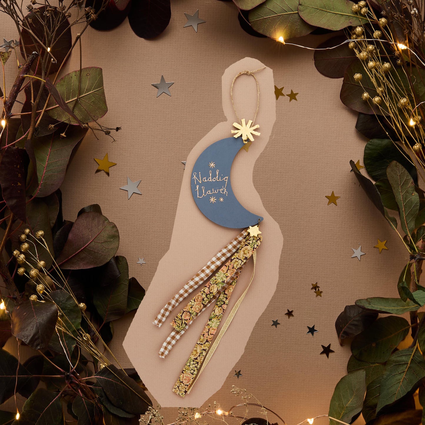 Half Moon Christmas Decoration