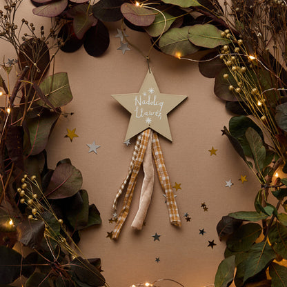 Shooting Star decoration-Nadolig Llawen