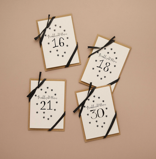Birthday Number Cards