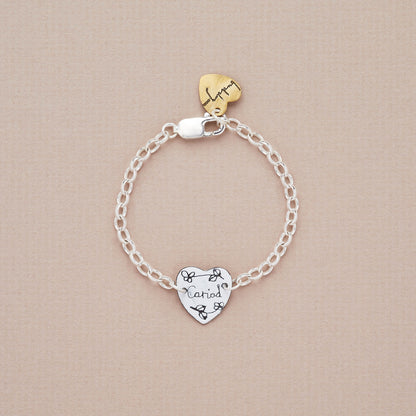 Small Heart Enamel Bracelet