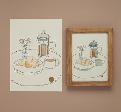 Coffee Breakfast Print