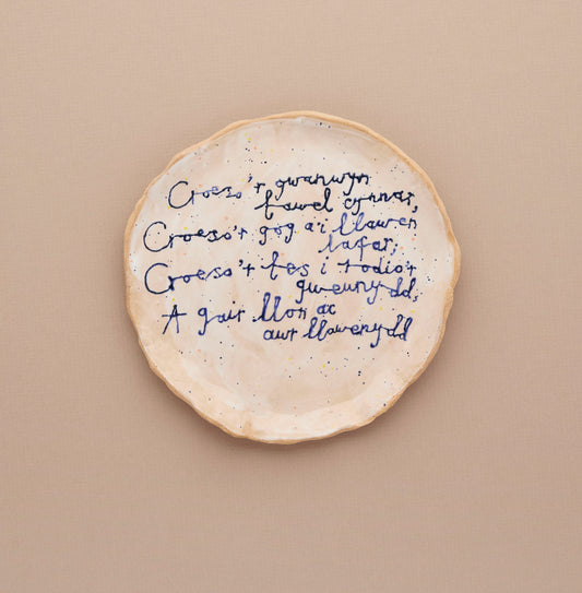 'Croeso'r Gwanwyn' Ceramic plate
