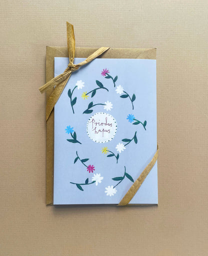 Grey Flower Card
