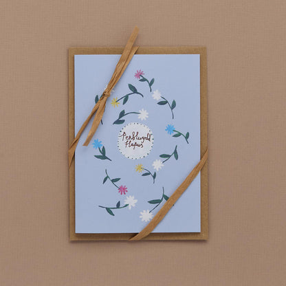 Grey Flower Card