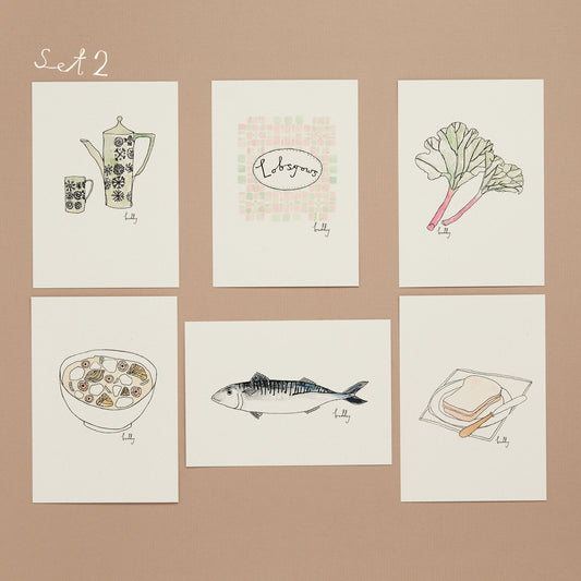 Collection of illustrations from 'Lobsgows'  book