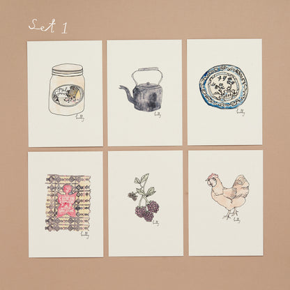 Collection of illustrations from 'Lobsgows'  book