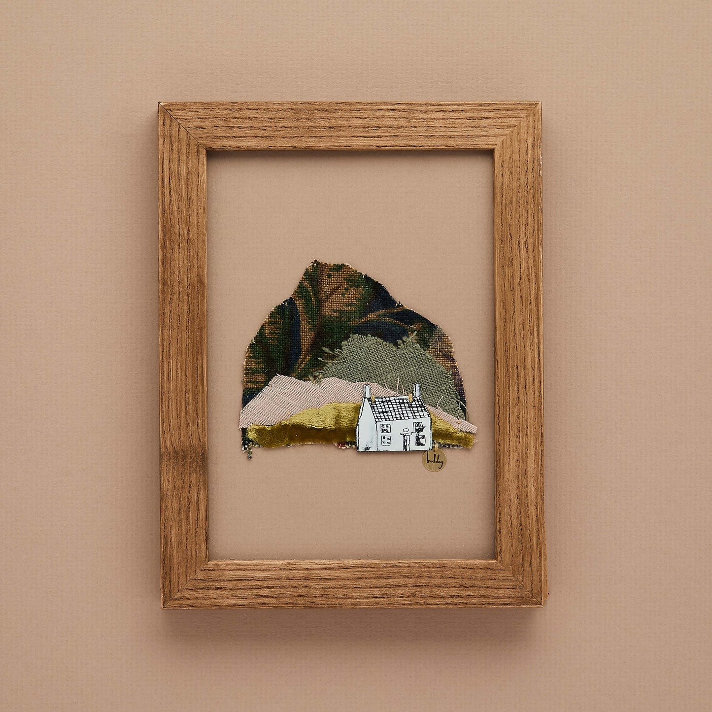 Landscape fabric collage